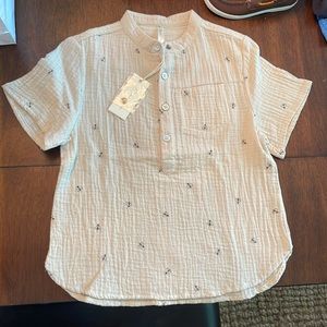 Rylee and Cru Bees short sleeve Mason shirt